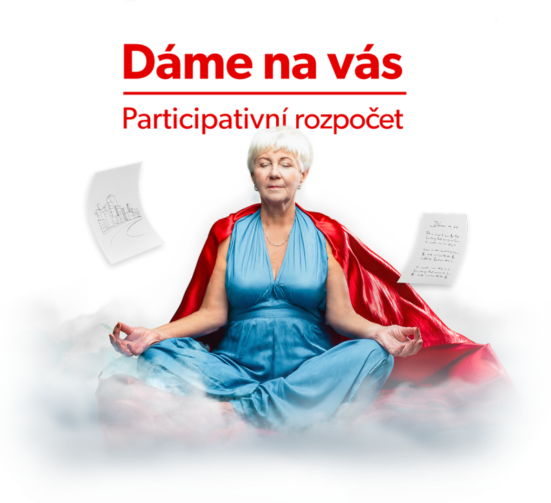 Banner Dáme na vás - ruka držící planetu Brno