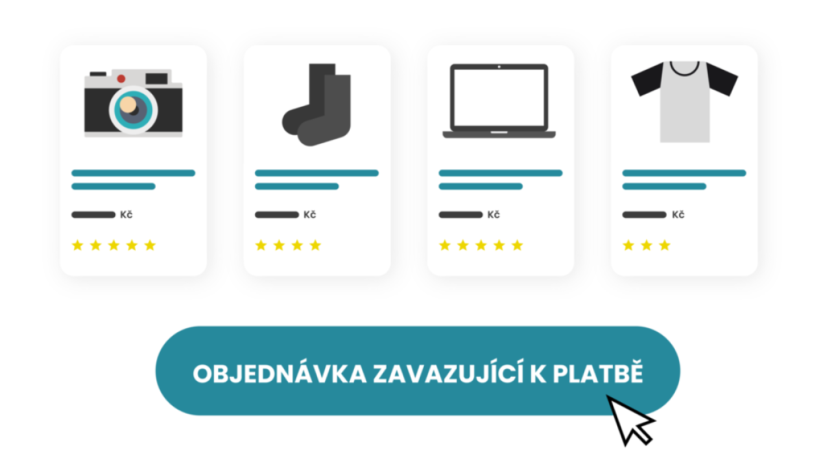Tlačítko objednávky zavazující k platbě