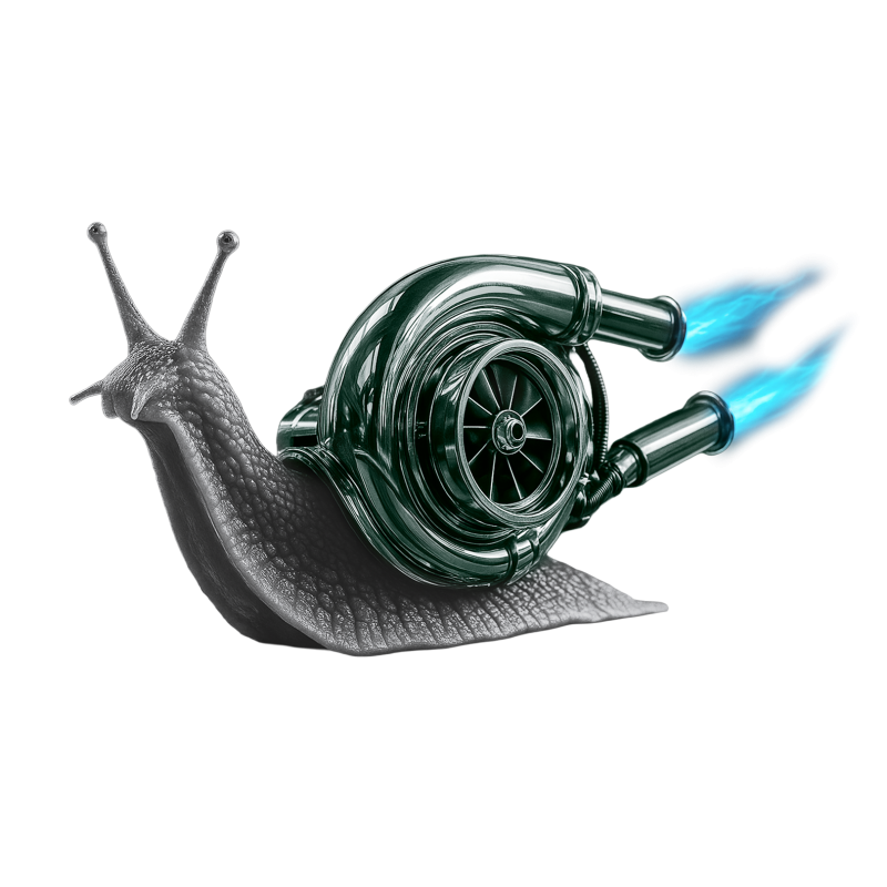 Šnek s turbopohonem