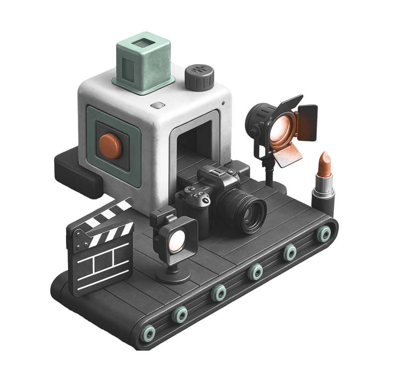 Kamera, foťák, klapka na běžicím pásu